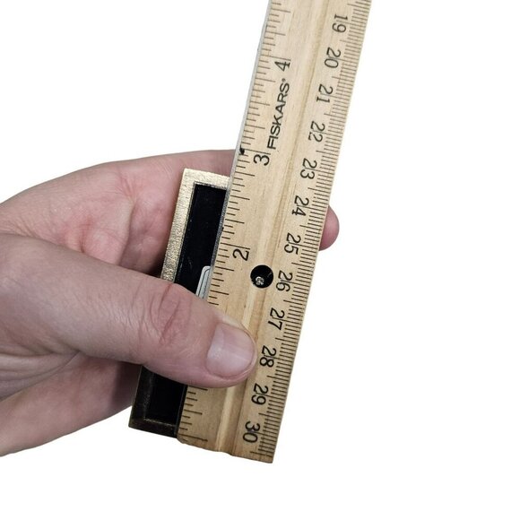 Vintage Brass Sewing‎ Machine Mini Clock Quartz Movement Not Tested Need Battery - Picture 9 of 10